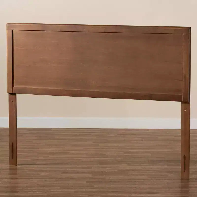 Testiera Doppia in Legno – Finitura Noce, Montaggio su Struttura Letto, Design Minimalista