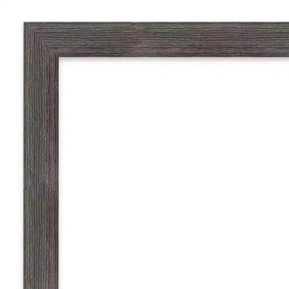 Specchio da Porta a Figura Intera 17"x51" – Cornice in Legno Grigio Piombo, Montaggio a Parete o su Porta, Nessun Assemblaggio