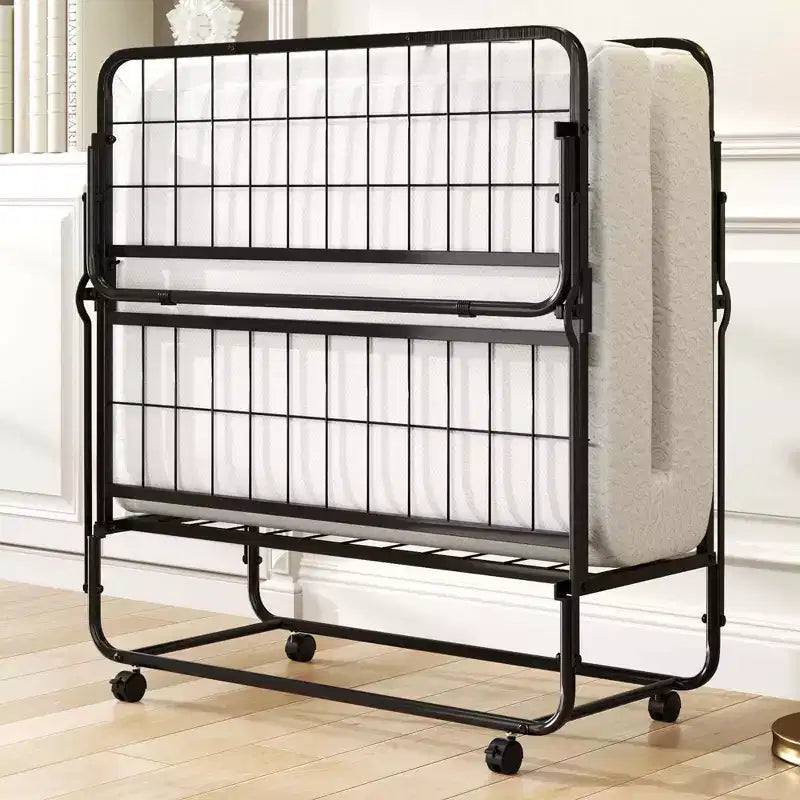 Letto Pieghevole per Ospiti Individuale – 96,5x190,5 cm, Brandina Portatile, Ingombro Ridotto