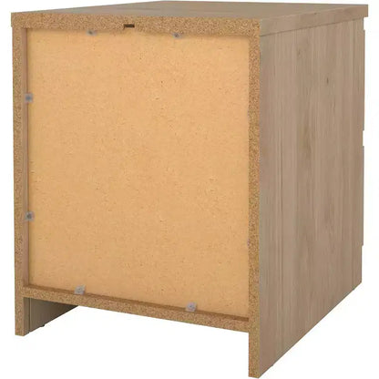 Comodino contemporaneo a 2 cassetti – Legno sostenibile, resistente all'acqua e ai graffi