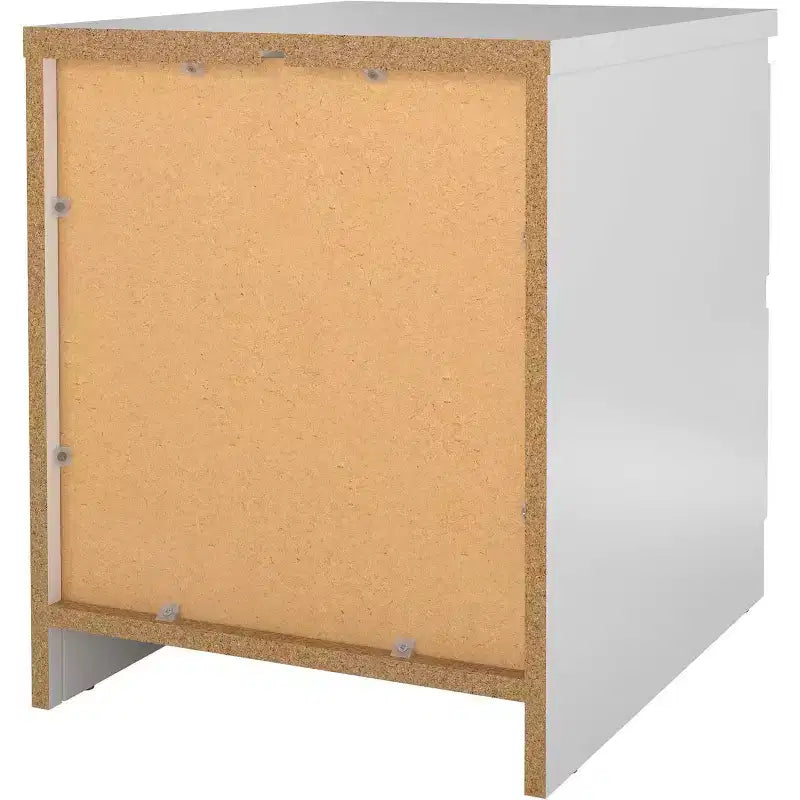 Comodino contemporaneo a 2 cassetti – Legno sostenibile, resistente all'acqua e ai graffi