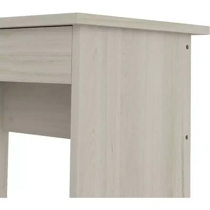 Scrivania per computer con 5 cassetti – Finitura Rovere, Cassetto con serratura, Maniglie in metallo