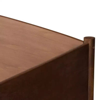 Lettino a due piazze in legno con letto estraibile – Noce Cenere, Stile Moderno di Metà Secolo