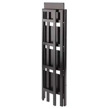 Libreria pieghevole alta 130 cm – 4 ripiani, Legno composito, Ferramenta antiribaltamento, 35,5 cm di larghezza