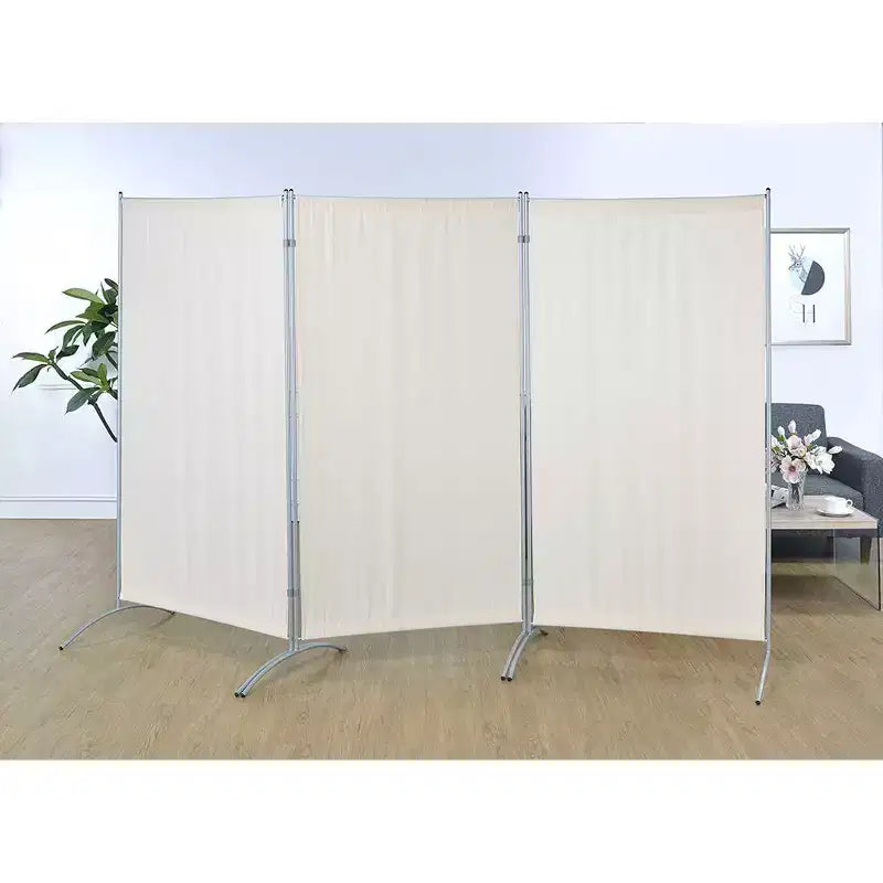 Divisorio a 3 pannelli per interni – Tessuto resistente all'acqua, doppia cerniera, altezza 180 cm