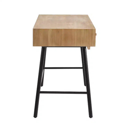 Scrivania con 3 Cassetti – Superficie in MDF, Struttura in Ferro, Ferramenta Antiribaltamento, Larghezza 112 cm