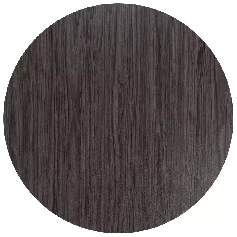 Tavolo da riunione rotondo da 36" – Piano laminato, base a X in metallo, 4 posti, per ufficio