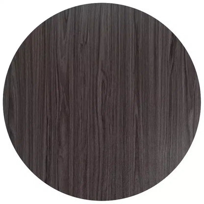 Tavolo da riunione rotondo da 36" – Piano laminato, base a X in metallo, 4 posti, per ufficio