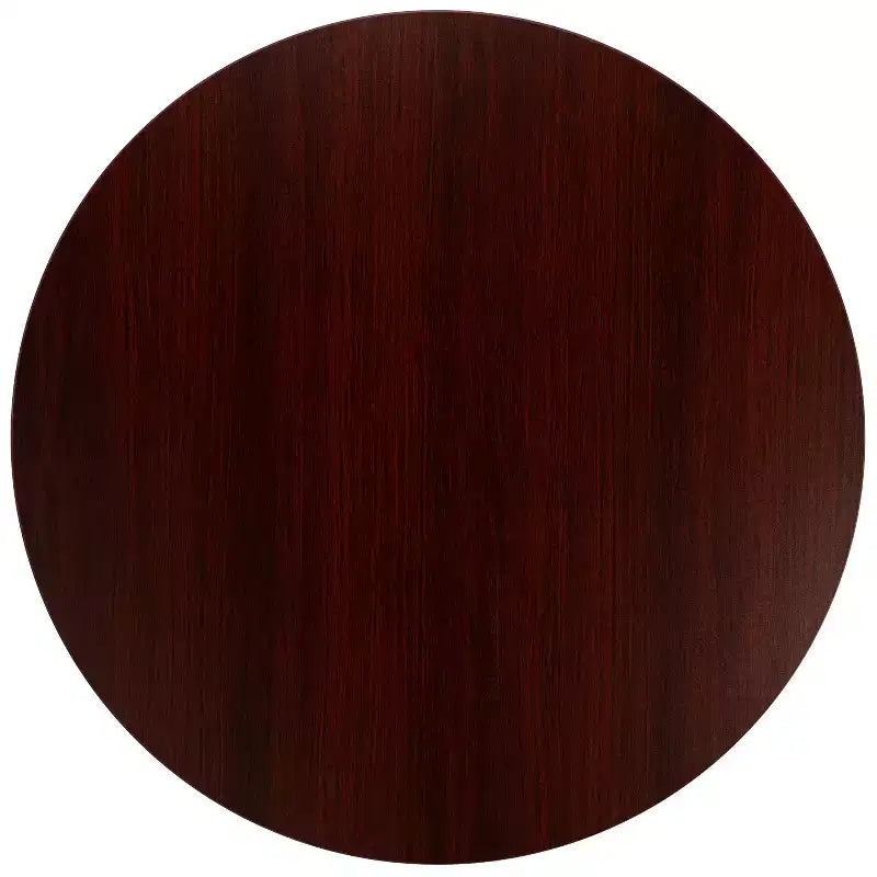 Tavolo da riunione rotondo da 36" – Piano laminato, base a X in metallo, 4 posti, per ufficio