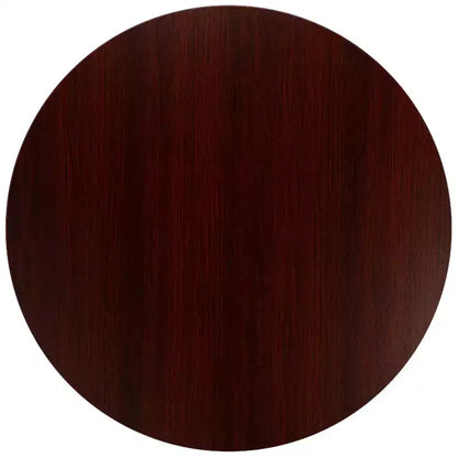Tavolo da riunione rotondo da 36" – Piano laminato, base a X in metallo, 4 posti, per ufficio