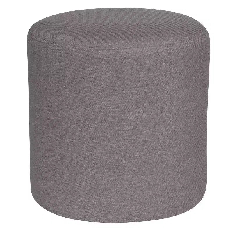 Emma and Oliver Upholstered Round Ottoman Pouf
