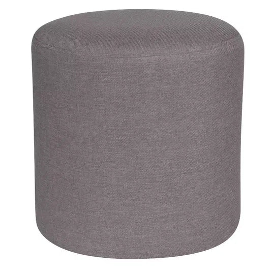 Emma and Oliver Upholstered Round Ottoman Pouf