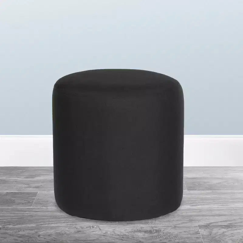 Pouf rotondo imbottito – Poliestere, Imbottitura in schiuma, 136 kg, Nessun assemblaggio