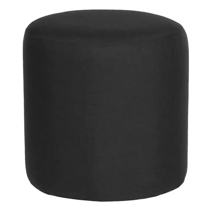 Pouf rotondo imbottito – Poliestere, Imbottitura in schiuma, 136 kg, Nessun assemblaggio