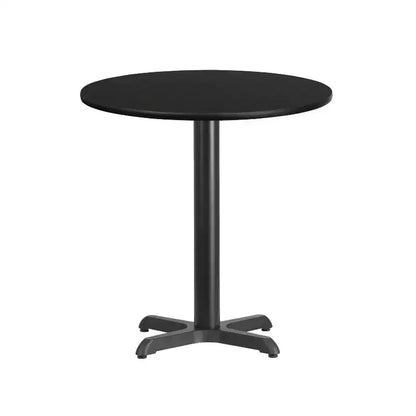 Emma and Oliver 24 Round Laminate Table Top with 22x22 Table Height Base