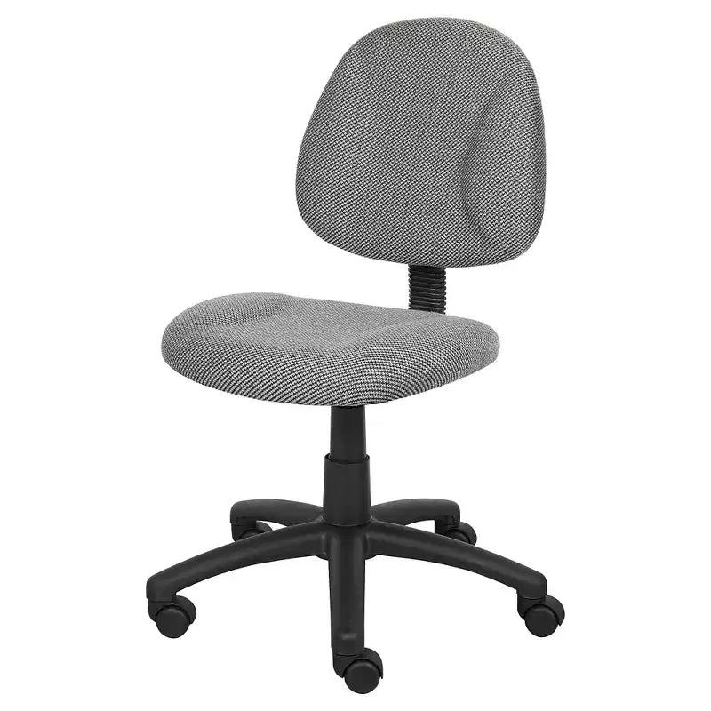 Sedia da lavoro Deluxe per la postura – Senza braccioli, Supporto lombare, Altezza regolabile, 125 kg