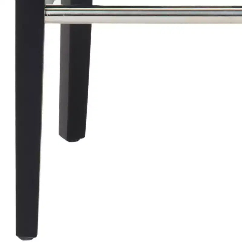 Sgabello da Bar Imbottito a Mezza Altezza – Struttura in Betulla, Ecopelle, Altezza Seduta 74 cm, Nessun Assemblaggio