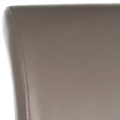 Sgabello da Bar Imbottito a Mezza Altezza – Struttura in Betulla, Ecopelle, Altezza Seduta 74 cm, Nessun Assemblaggio