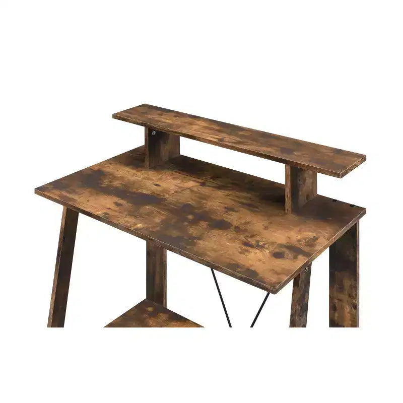 Scrivania compatta con ripiano aperto – Struttura in metallo, piano in legno composito, larghezza 81 cm