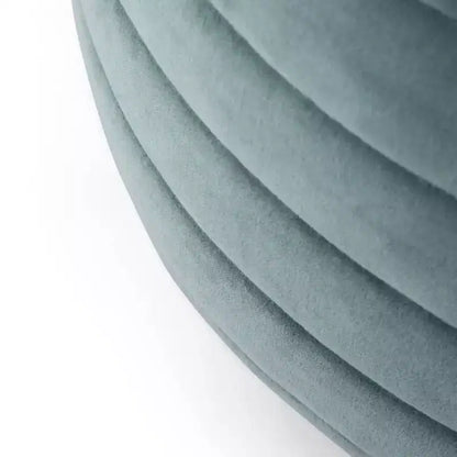 Pouf Ottomano Rotondo in Velluto – Cucito a Mano, 50 cm di Diametro, 35 cm di Altezza