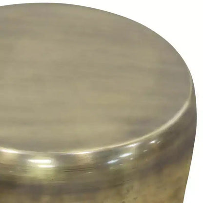 Tavolino rotondo in metallo – Marrone, alto 56 cm, nessun assemblaggio richiesto