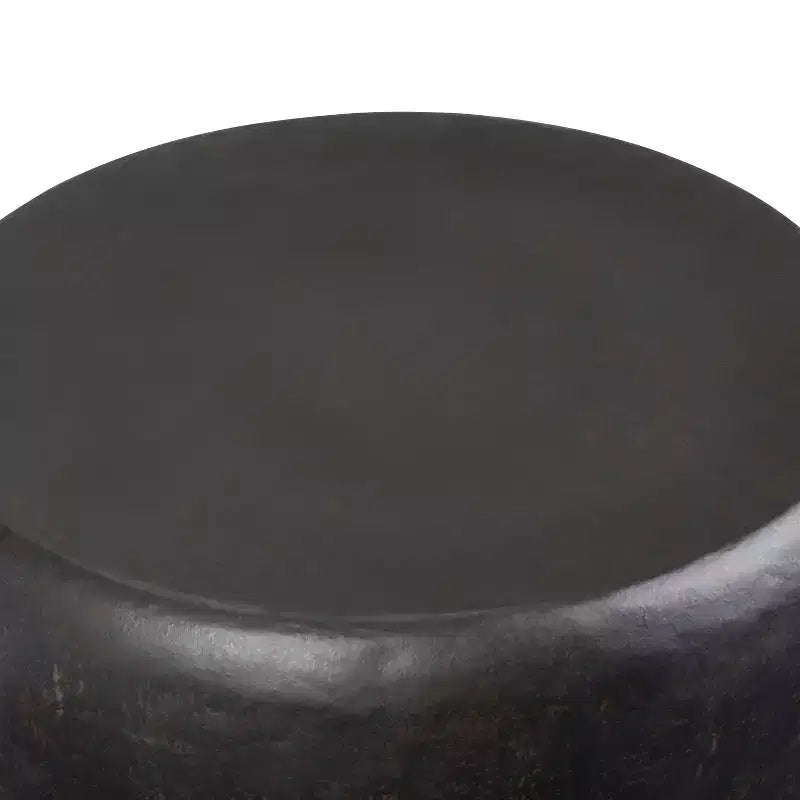 Tavolino rotondo in metallo – Marrone, alto 56 cm, nessun assemblaggio richiesto