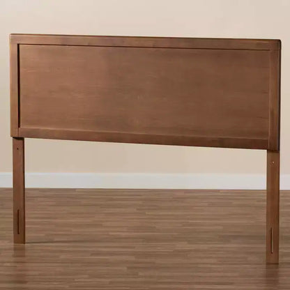 Testiera Doppia in Legno – Finitura Noce, Montaggio su Struttura Letto, Design Minimalista